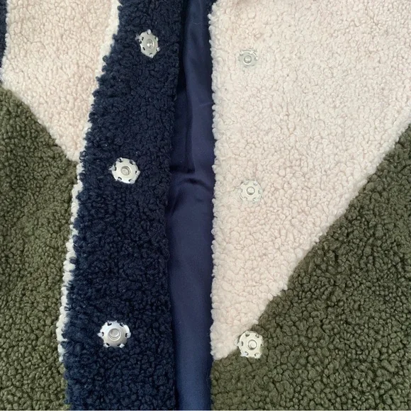 J.Crew Teddy Sherpa Topcoat in Colorblock - Picture 12 of 14